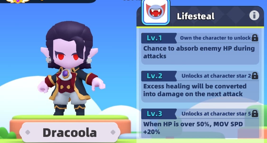 dracoola character in archero 2