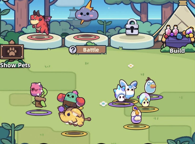cute critters and pets roaming around a green field