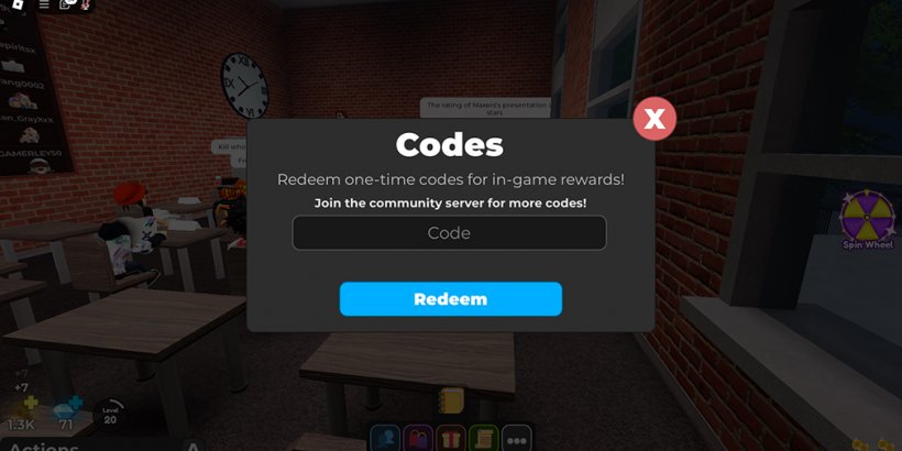 Code Menu in The Presentation Experience