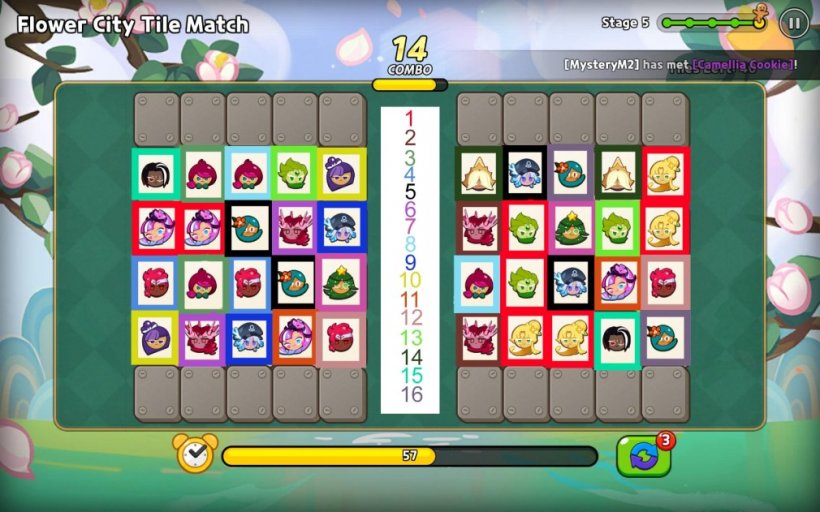 cookie run kingdom tile match stage solved with solution step by step process
