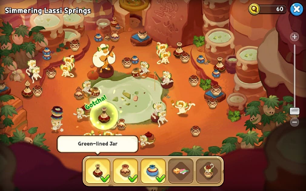 green lined jar location