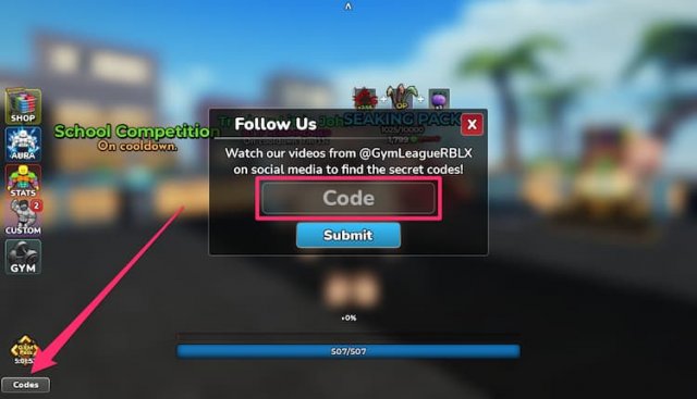 How to redeem Gym League codes