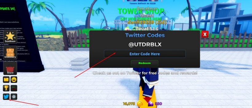 How to redeem Ultimate Tower Defense codes