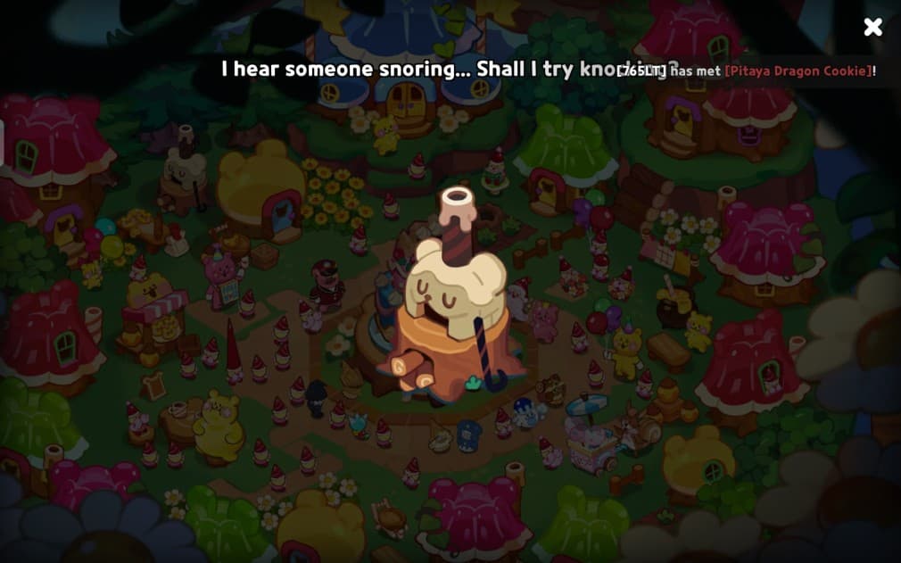 keep knocking to wake up the gnome