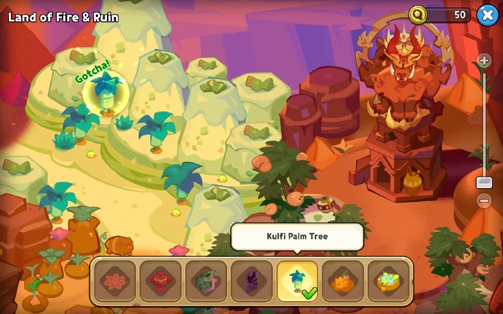 kulfi palm tree location