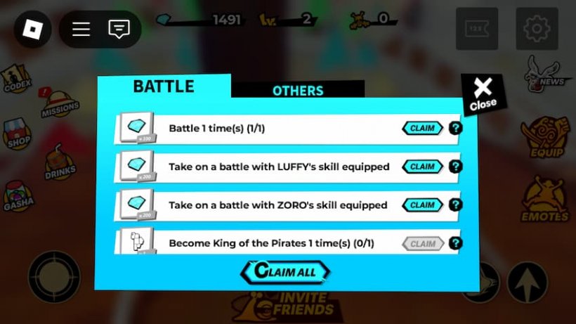 Missions in One Piece Grand Arena