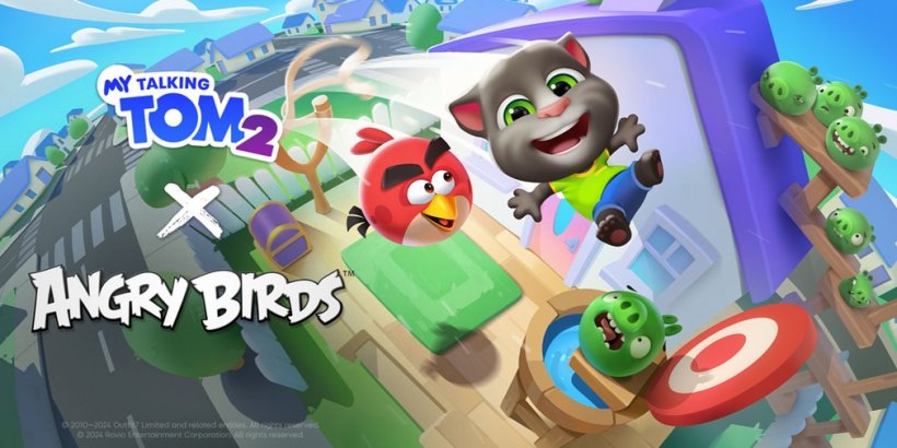 My Talking Tom 2 invites you to smack piggies and win exclusive goodies in special Angry Birds crossover