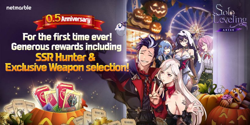 Solo Leveling: Arise half-year anniversary puts SSR Hunter Selection Ticket, login bonuses and more up for grabs
